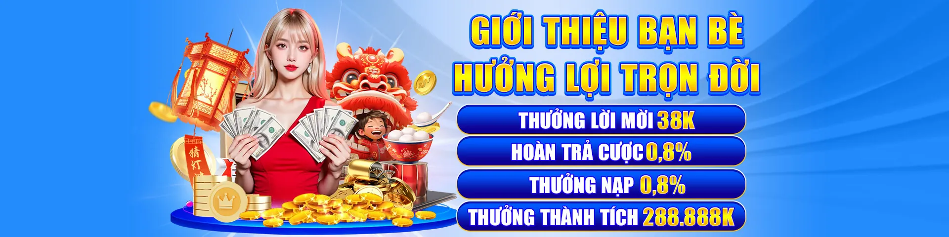 Giao diện 68 Game Bài chào mừng người chơi mới